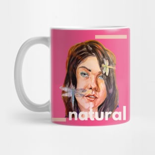 Natural Dragonfly Girl Mug